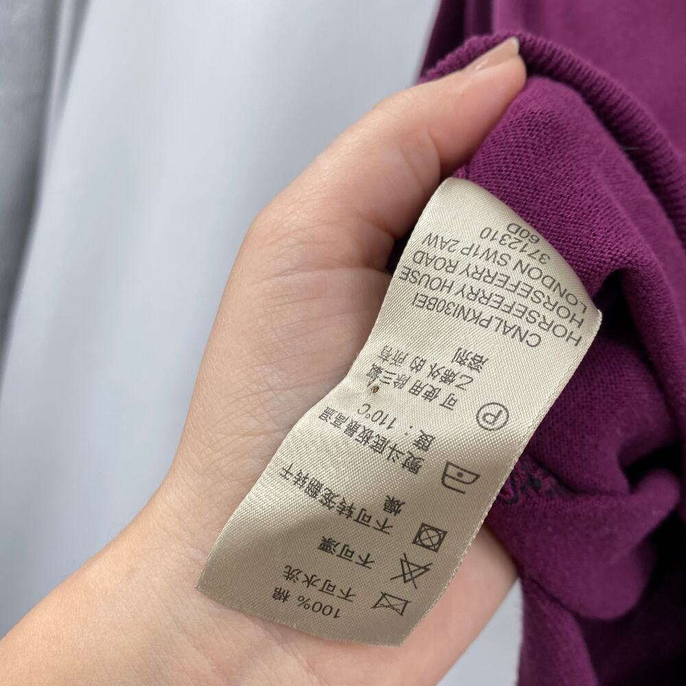 Burberry Brit M Magenta 3/4 sleeve cardigan sweater - Picture 5 of 6